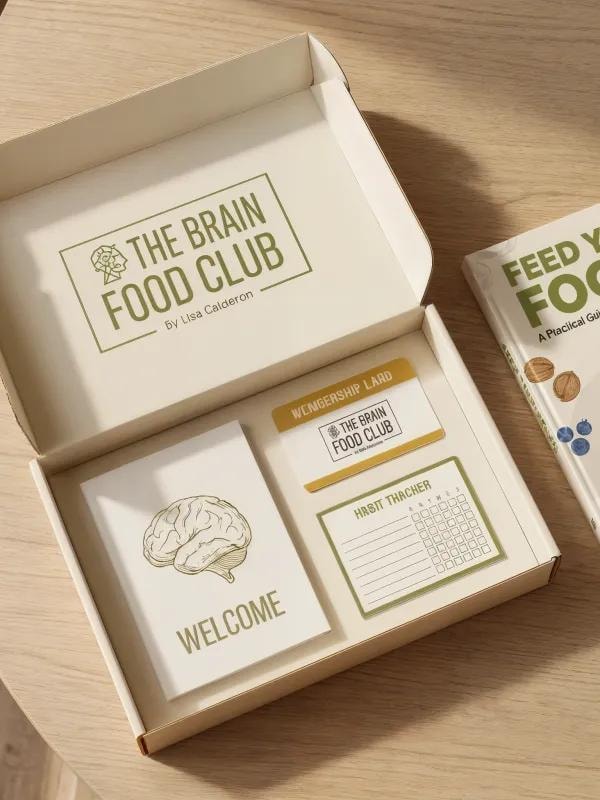 Brain Food Club — branded membership welcome box