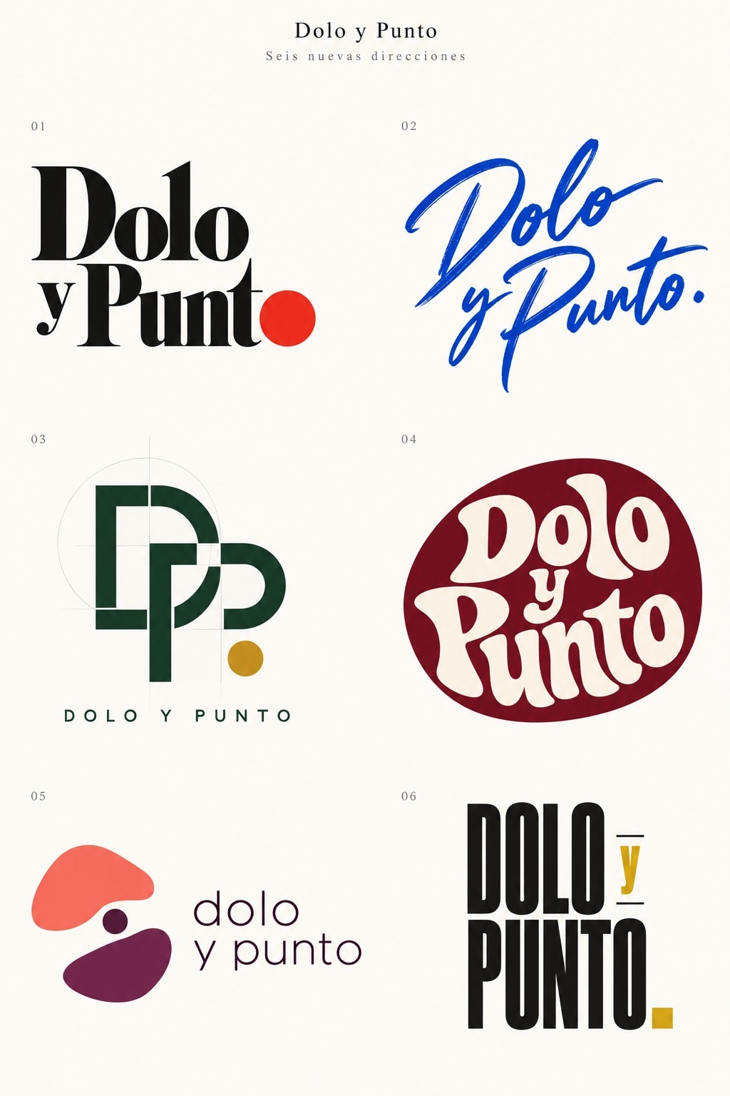 Logo design explorations — initial directions